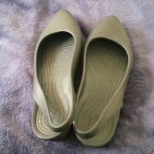 Crocs slingback flat shoes
